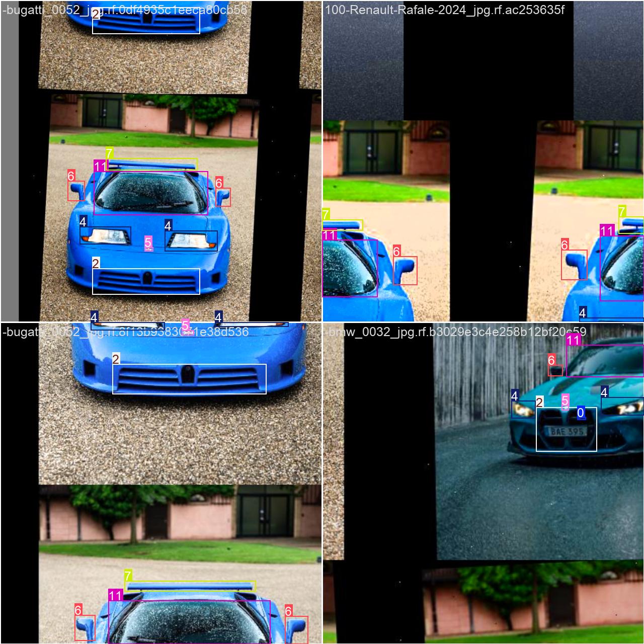 CarPartDetection training batch sample 0