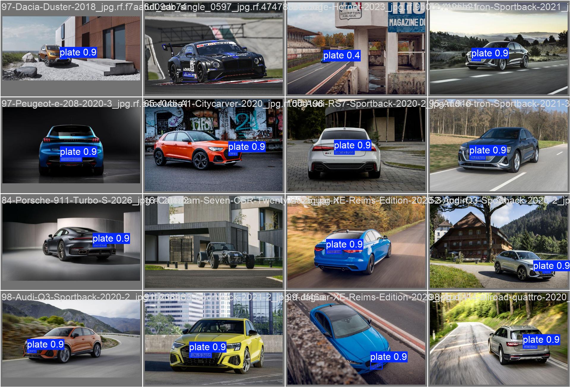 PlateDetection predictions batch sample 0